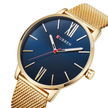 CURREN 8238 Men Watche  quartz Waterproof Calendar Wristwatches Luxury Luminous Stainless Steel watch